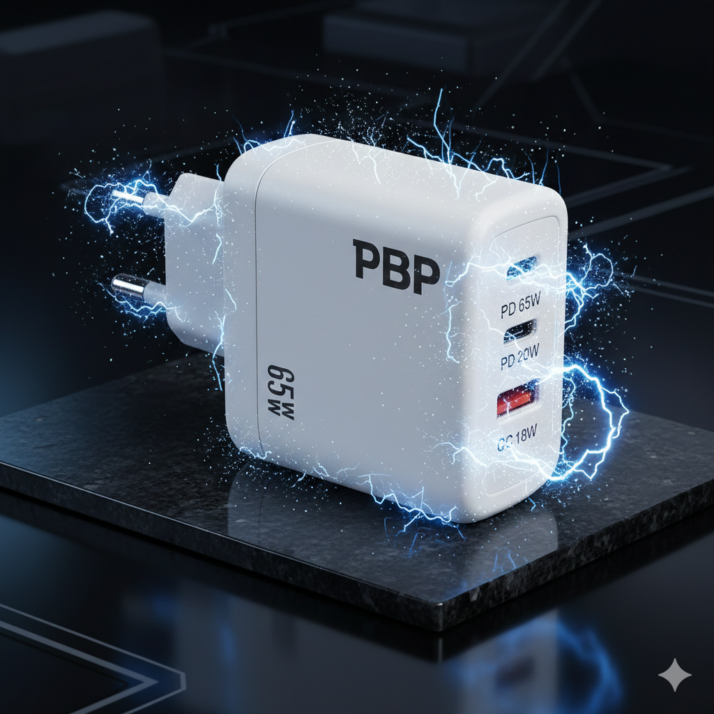 Cargador 65W USB+Tipo C